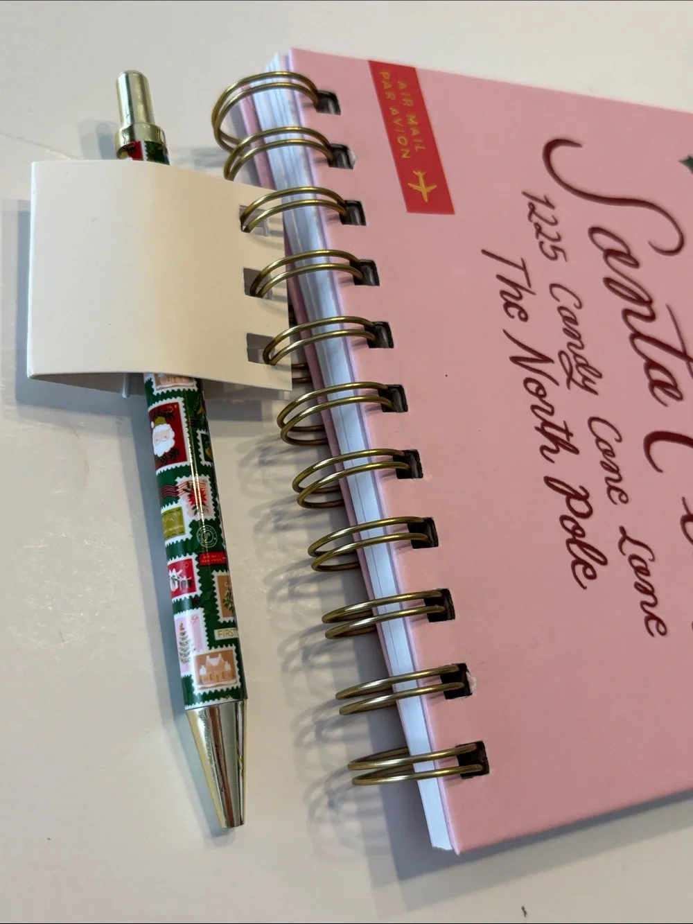 Fringe Festive Letter to Santa Spiral Notebook and Pen Set